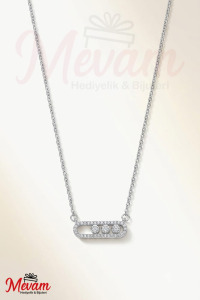 Messika Model Çelik Kolye - Silver